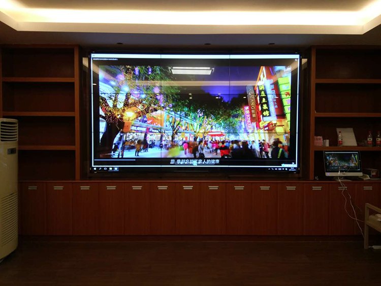 Case analysis of touch LCD splicing screen in a corporate conference room in Shanghai